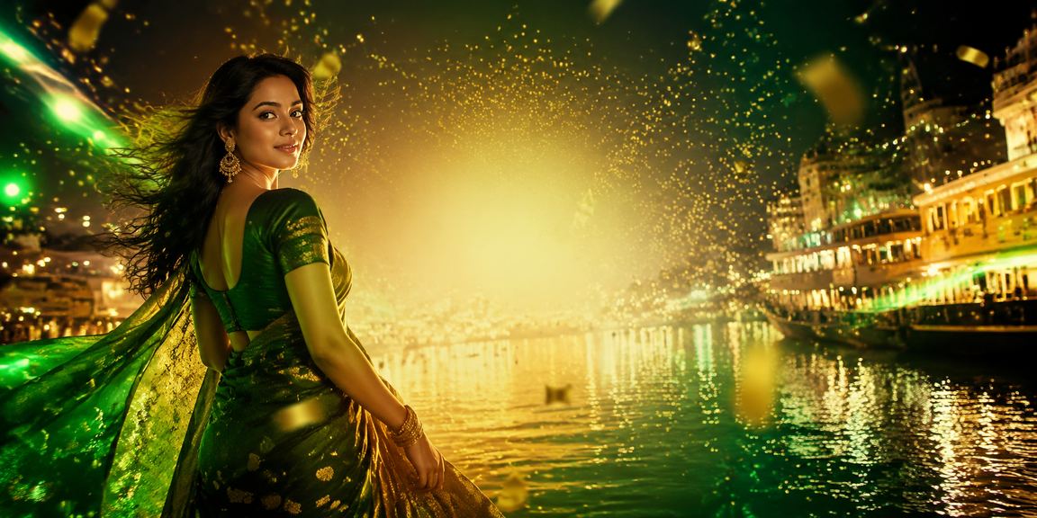 ঢাকায় শাড়ি পরা একজন ব্যবহারকারী মোবাইলে ক্যাসিনো গেম উপভোগ করছেন